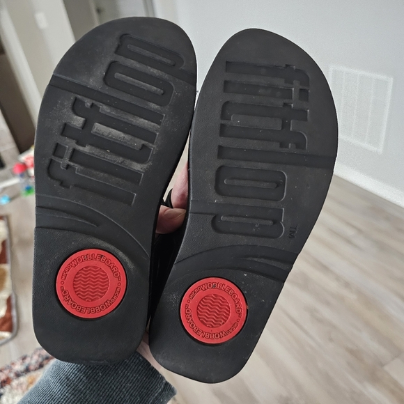 FitFlop Rola Glitzy Crystal Thong Sandals - Picture 6 of 7